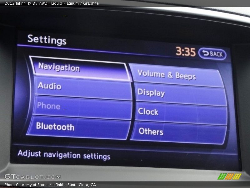 Liquid Platinum / Graphite 2013 Infiniti JX 35 AWD