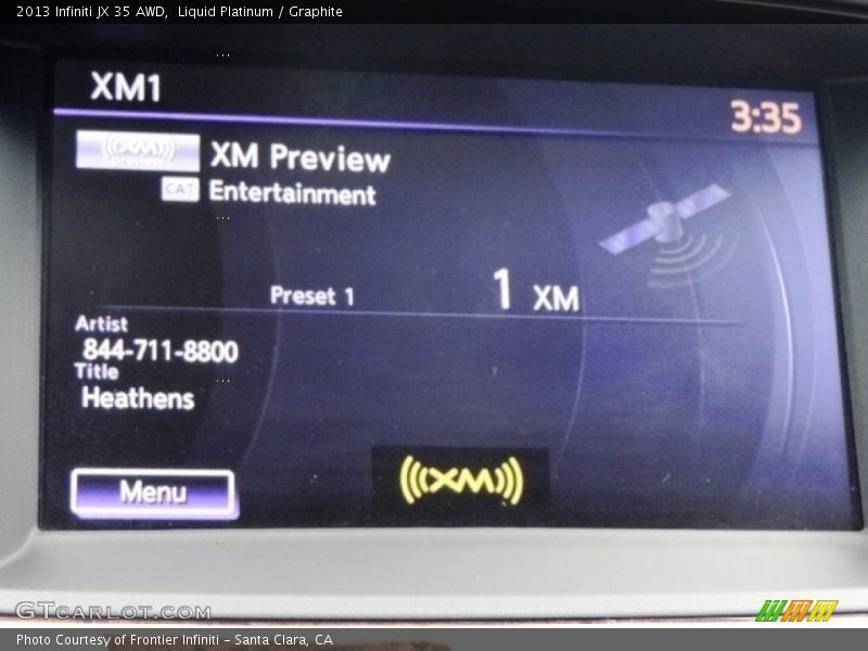 Liquid Platinum / Graphite 2013 Infiniti JX 35 AWD