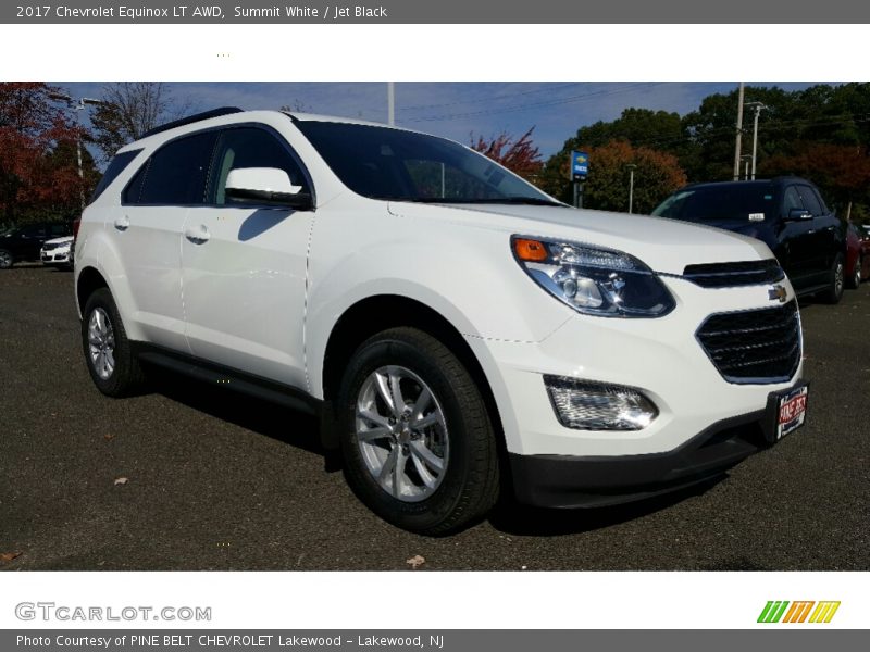 Summit White / Jet Black 2017 Chevrolet Equinox LT AWD