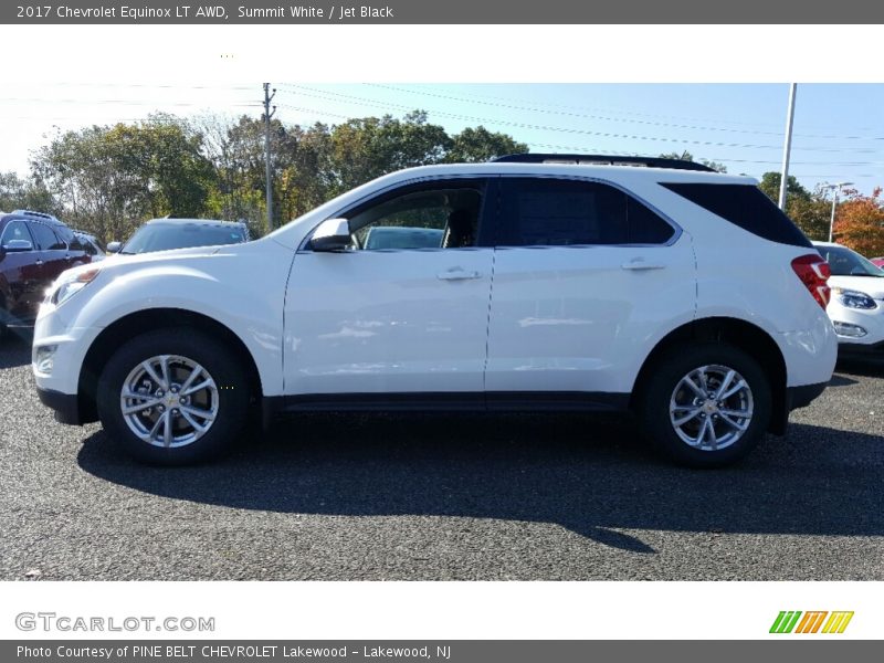 Summit White / Jet Black 2017 Chevrolet Equinox LT AWD