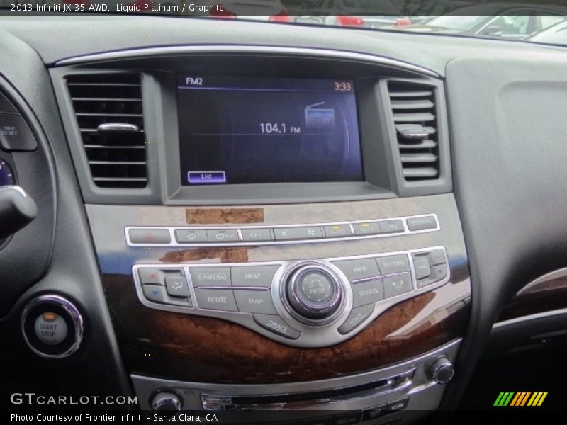 Liquid Platinum / Graphite 2013 Infiniti JX 35 AWD