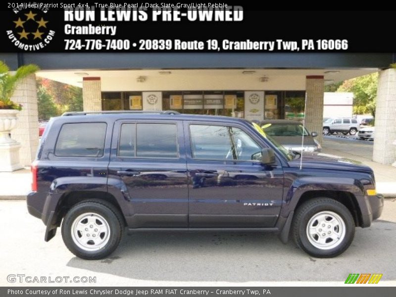 True Blue Pearl / Dark Slate Gray/Light Pebble 2014 Jeep Patriot Sport 4x4