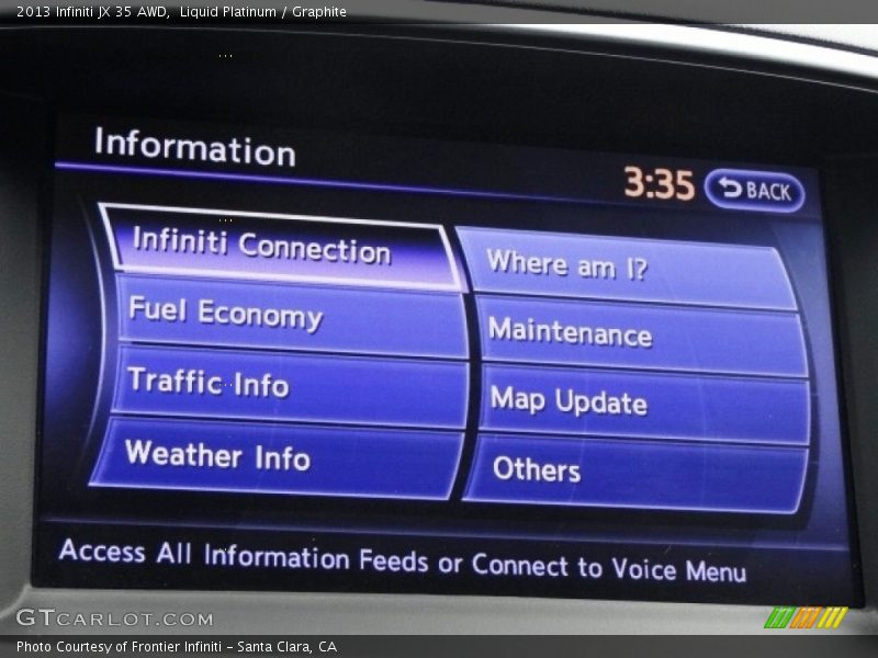Liquid Platinum / Graphite 2013 Infiniti JX 35 AWD