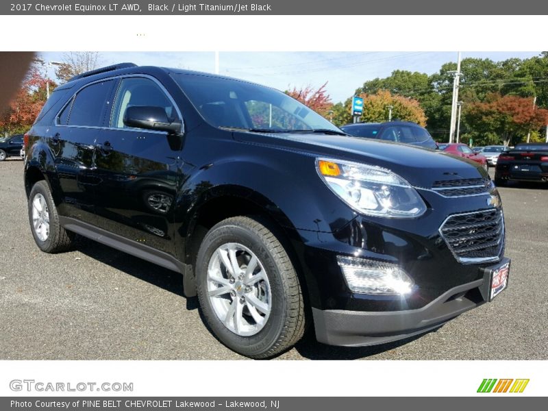 Black / Light Titanium/Jet Black 2017 Chevrolet Equinox LT AWD