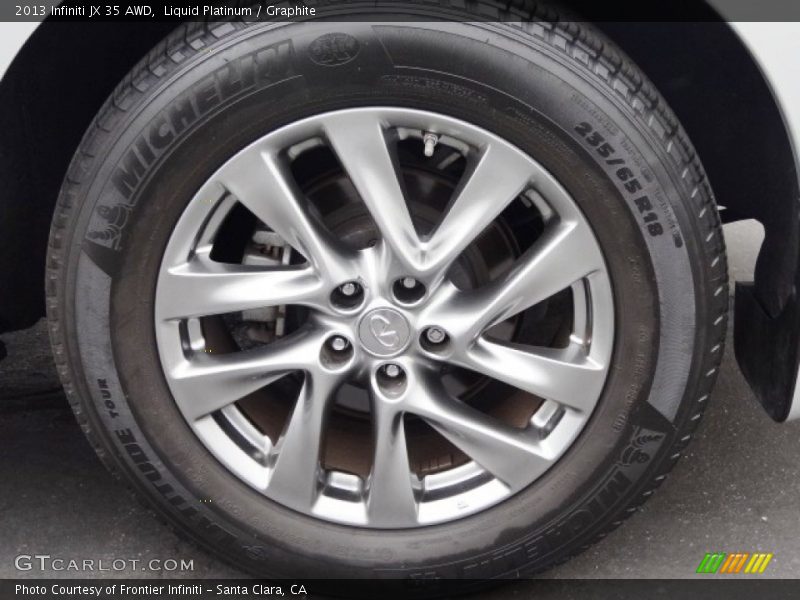 Liquid Platinum / Graphite 2013 Infiniti JX 35 AWD