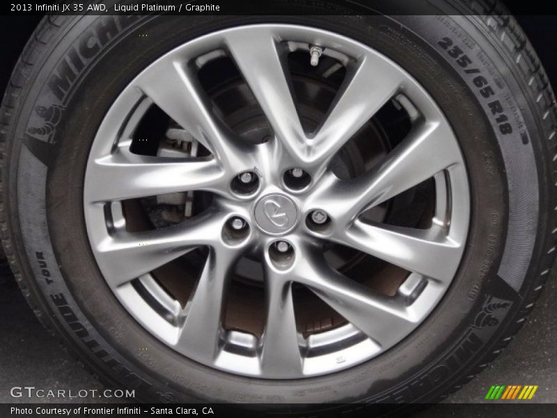 Liquid Platinum / Graphite 2013 Infiniti JX 35 AWD