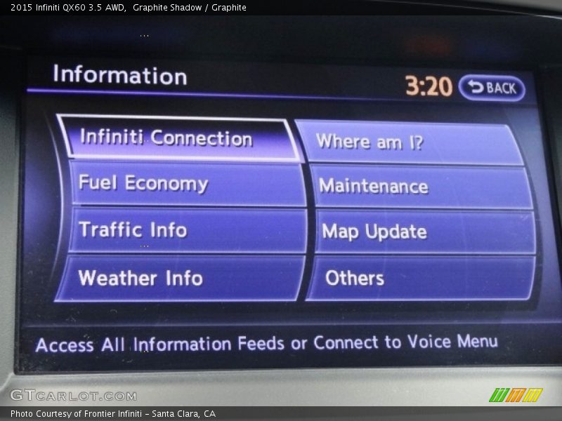 Graphite Shadow / Graphite 2015 Infiniti QX60 3.5 AWD