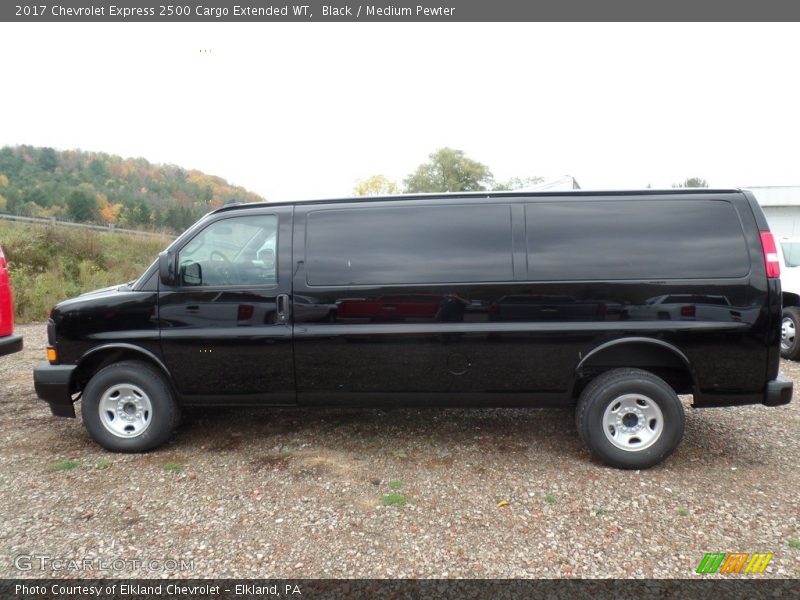 Black / Medium Pewter 2017 Chevrolet Express 2500 Cargo Extended WT