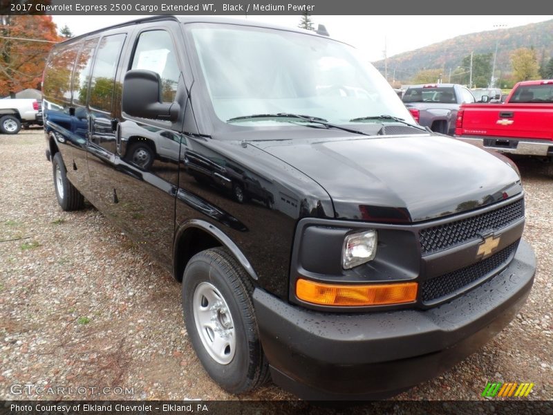 Black / Medium Pewter 2017 Chevrolet Express 2500 Cargo Extended WT