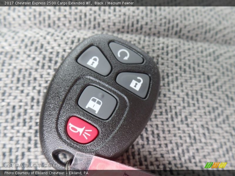 Black / Medium Pewter 2017 Chevrolet Express 2500 Cargo Extended WT