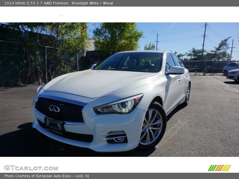 Moonlight White / Wheat 2014 Infiniti Q 50 3.7 AWD Premium