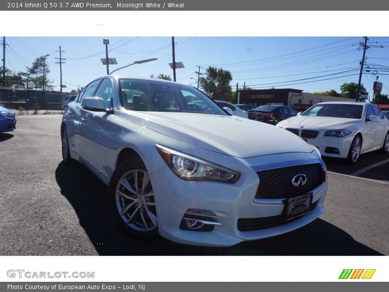 Moonlight White / Wheat 2014 Infiniti Q 50 3.7 AWD Premium