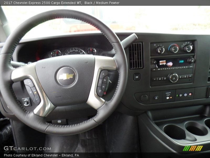 Black / Medium Pewter 2017 Chevrolet Express 2500 Cargo Extended WT
