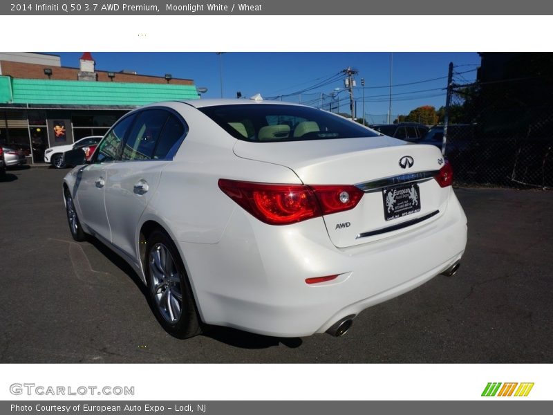 Moonlight White / Wheat 2014 Infiniti Q 50 3.7 AWD Premium