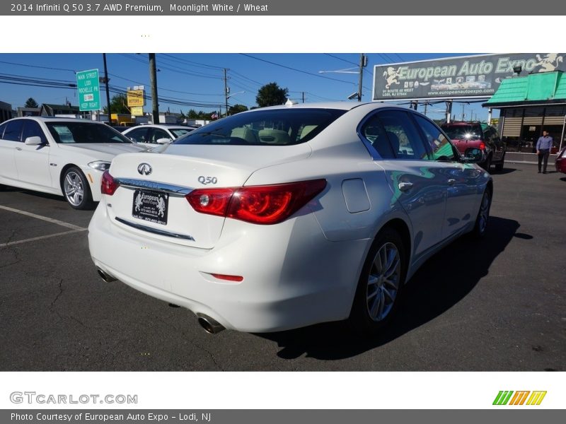 Moonlight White / Wheat 2014 Infiniti Q 50 3.7 AWD Premium