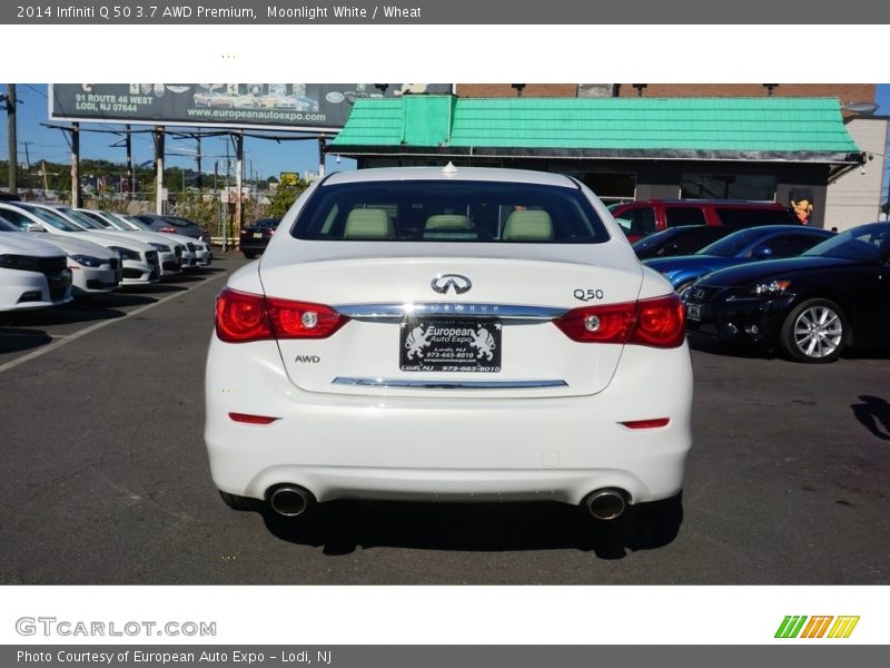 Moonlight White / Wheat 2014 Infiniti Q 50 3.7 AWD Premium