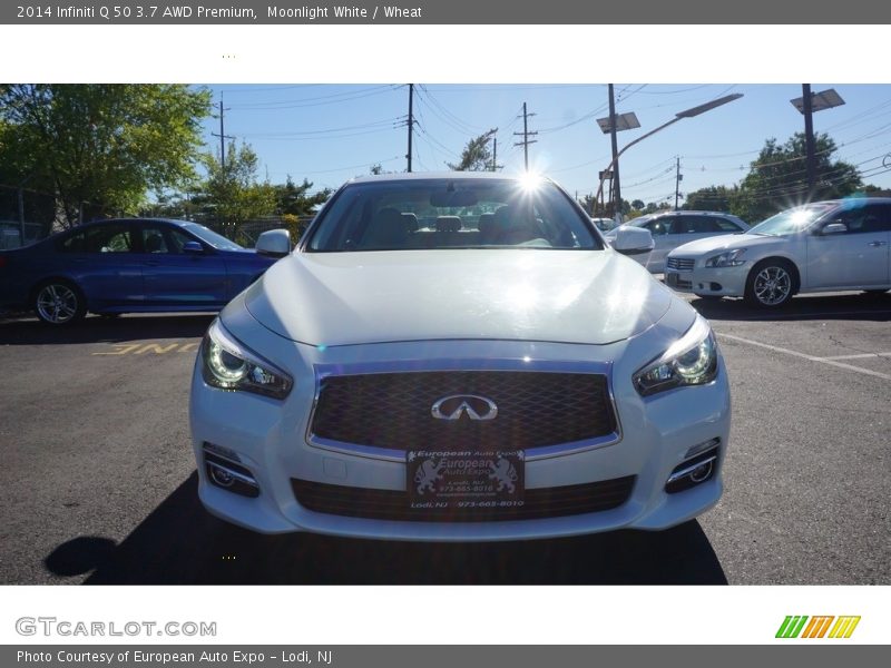 Moonlight White / Wheat 2014 Infiniti Q 50 3.7 AWD Premium