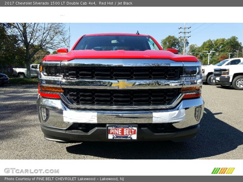 Red Hot / Jet Black 2017 Chevrolet Silverado 1500 LT Double Cab 4x4