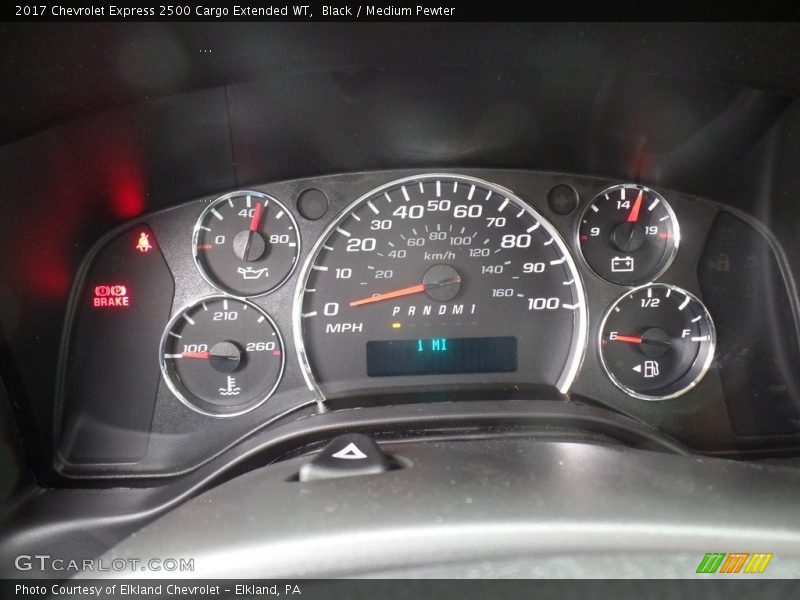  2017 Express 2500 Cargo Extended WT 2500 Cargo Extended WT Gauges