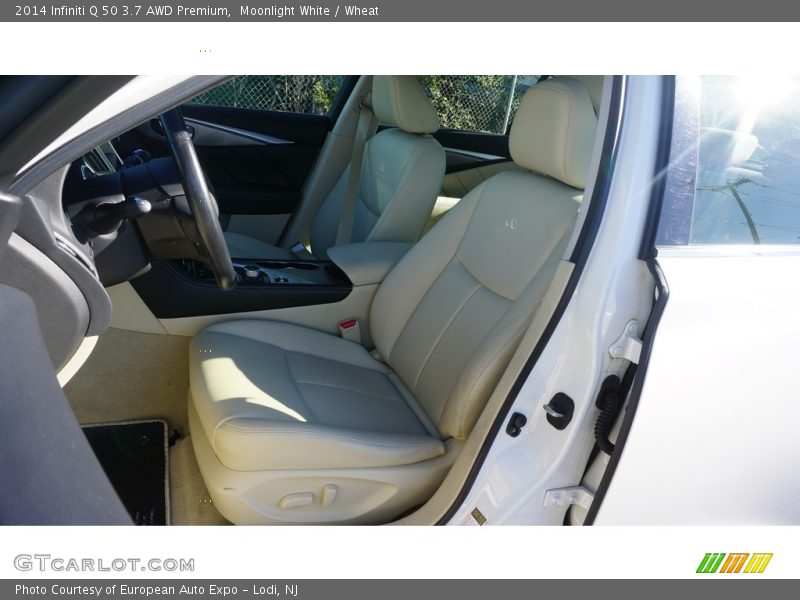 Moonlight White / Wheat 2014 Infiniti Q 50 3.7 AWD Premium
