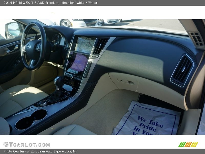 Moonlight White / Wheat 2014 Infiniti Q 50 3.7 AWD Premium