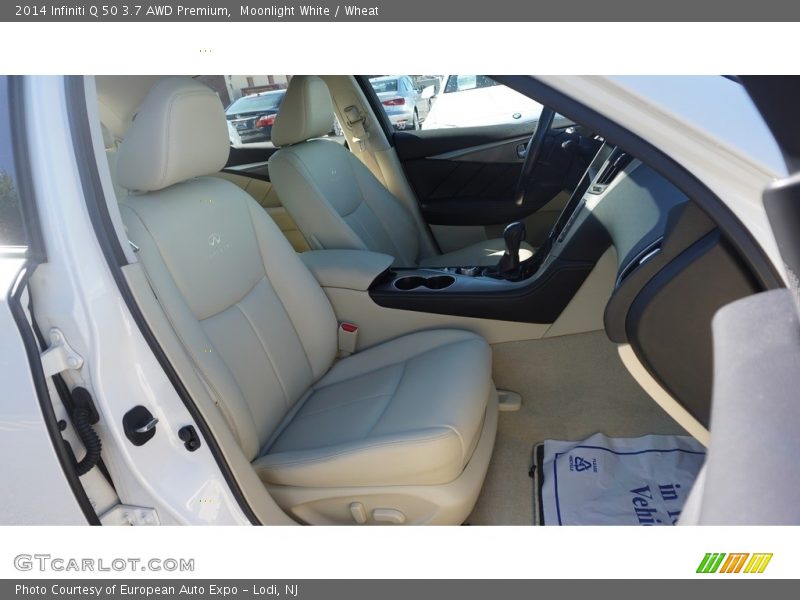 Moonlight White / Wheat 2014 Infiniti Q 50 3.7 AWD Premium