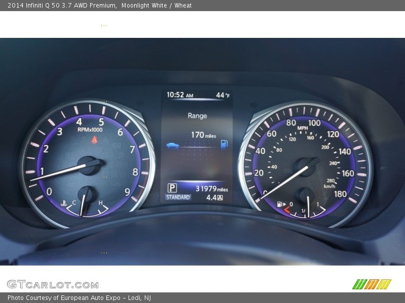 Moonlight White / Wheat 2014 Infiniti Q 50 3.7 AWD Premium