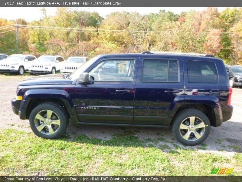 True Blue Pearl / Dark Slate Gray 2017 Jeep Patriot Latitude 4x4