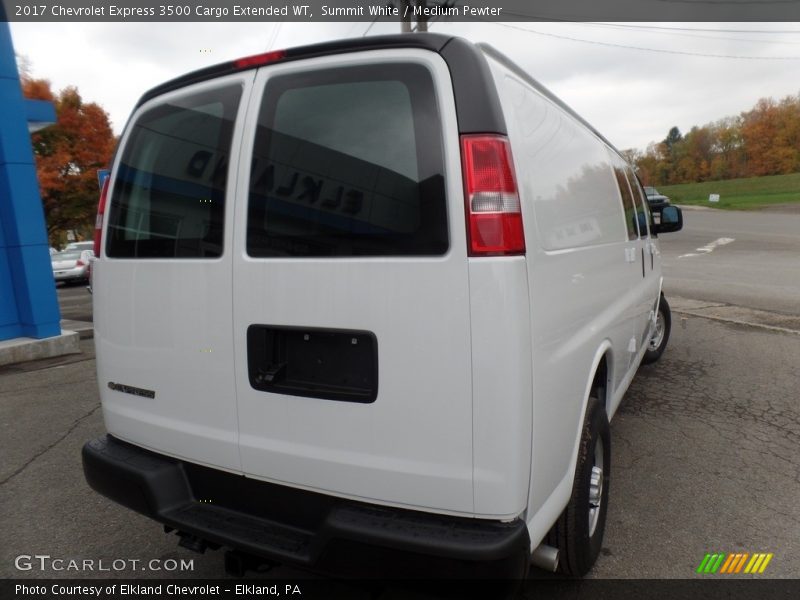 Summit White / Medium Pewter 2017 Chevrolet Express 3500 Cargo Extended WT