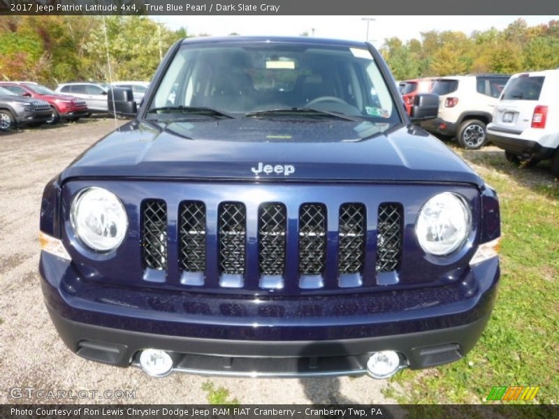 True Blue Pearl / Dark Slate Gray 2017 Jeep Patriot Latitude 4x4
