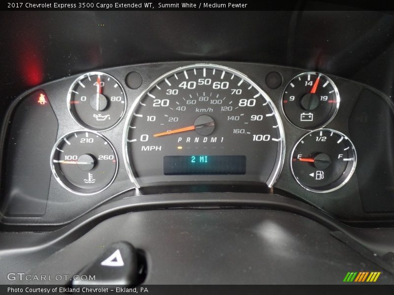 Summit White / Medium Pewter 2017 Chevrolet Express 3500 Cargo Extended WT