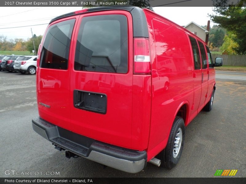 Red Hot / Medium Pewter 2017 Chevrolet Express 3500 Cargo WT