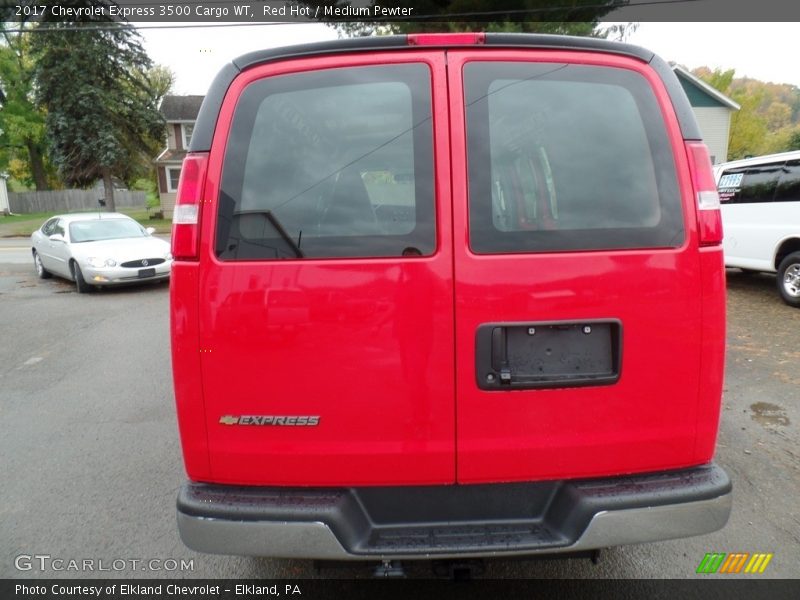 Red Hot / Medium Pewter 2017 Chevrolet Express 3500 Cargo WT