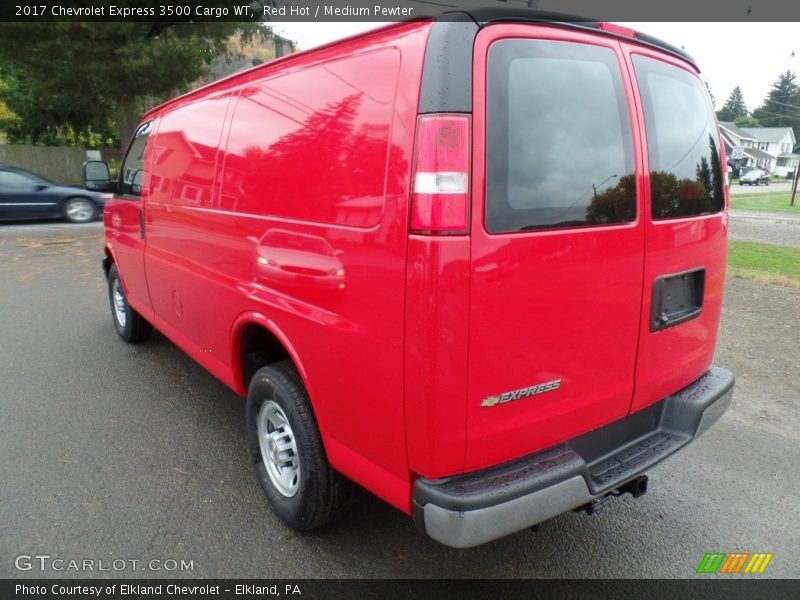 Red Hot / Medium Pewter 2017 Chevrolet Express 3500 Cargo WT