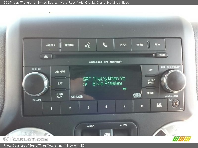 Audio System of 2017 Wrangler Unlimited Rubicon Hard Rock 4x4