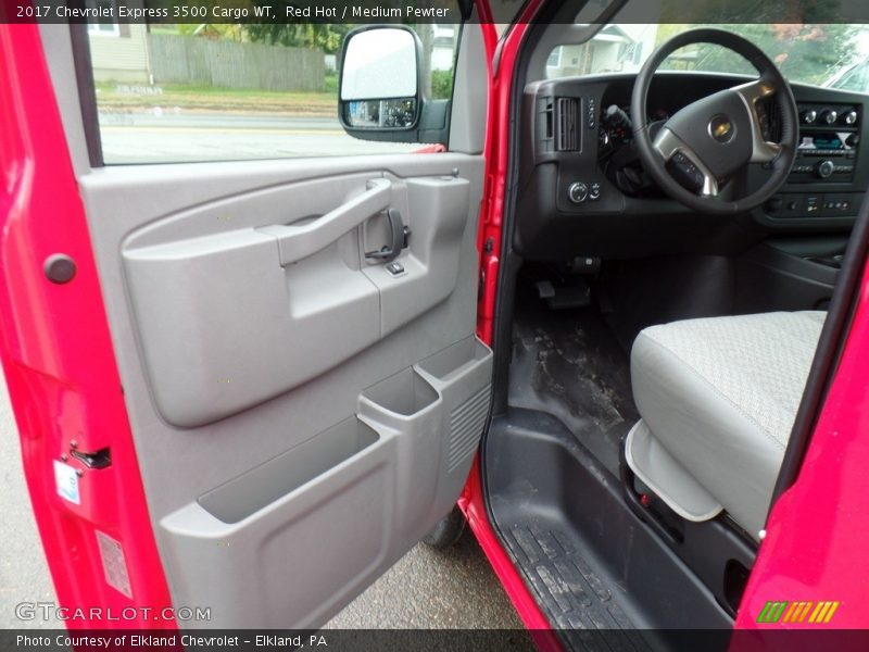 Red Hot / Medium Pewter 2017 Chevrolet Express 3500 Cargo WT