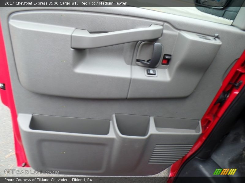 Red Hot / Medium Pewter 2017 Chevrolet Express 3500 Cargo WT