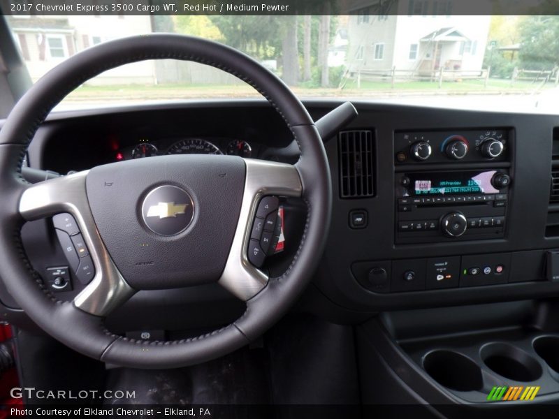 Red Hot / Medium Pewter 2017 Chevrolet Express 3500 Cargo WT