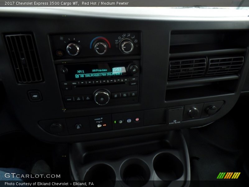 Red Hot / Medium Pewter 2017 Chevrolet Express 3500 Cargo WT
