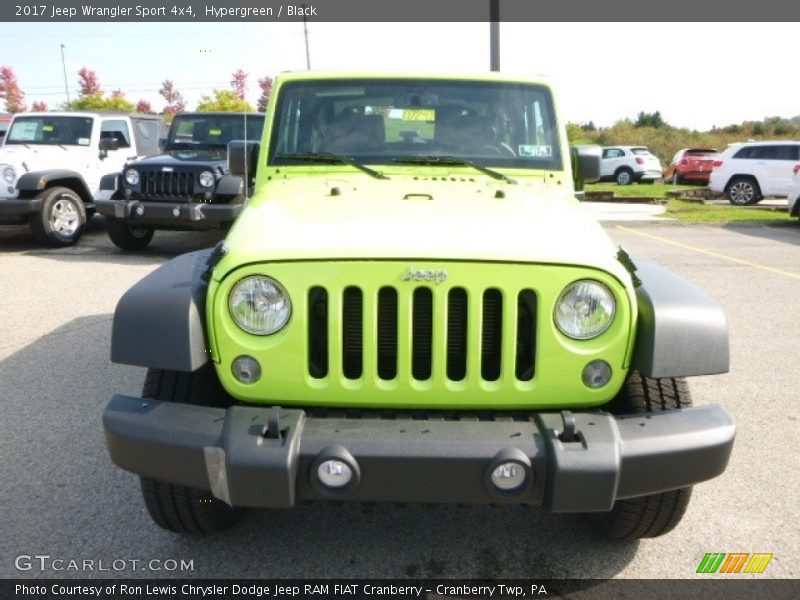 Hypergreen / Black 2017 Jeep Wrangler Sport 4x4
