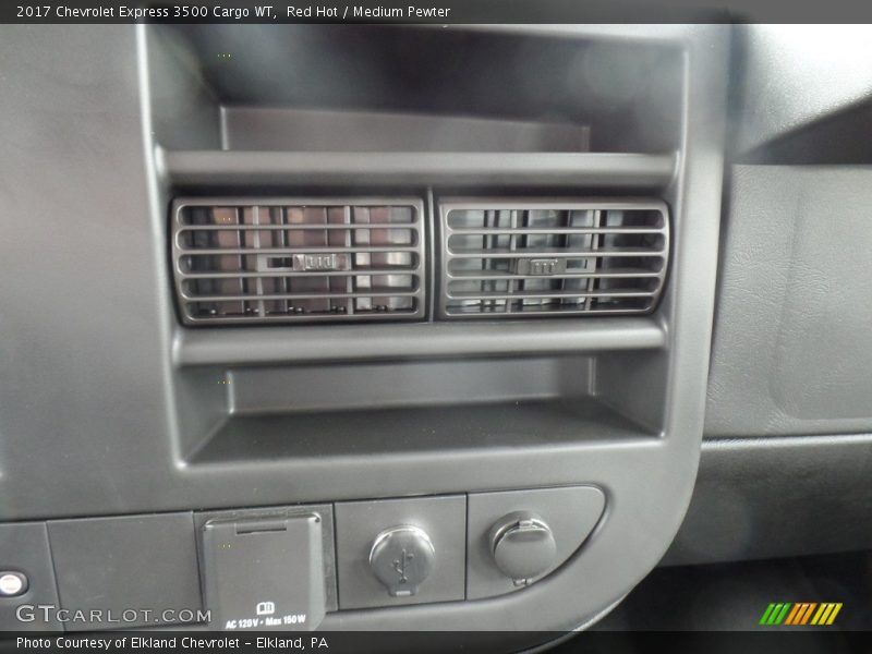 Red Hot / Medium Pewter 2017 Chevrolet Express 3500 Cargo WT