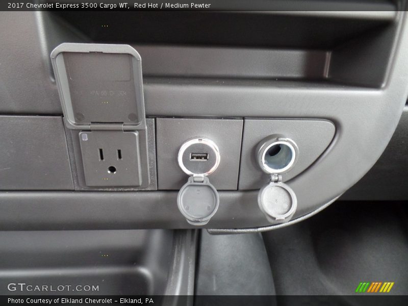 Red Hot / Medium Pewter 2017 Chevrolet Express 3500 Cargo WT