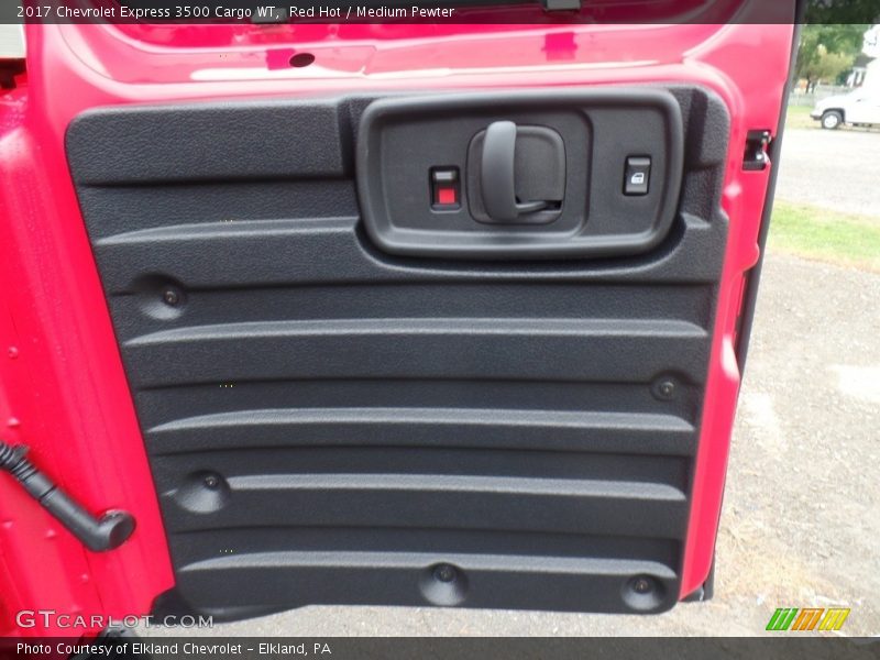 Red Hot / Medium Pewter 2017 Chevrolet Express 3500 Cargo WT