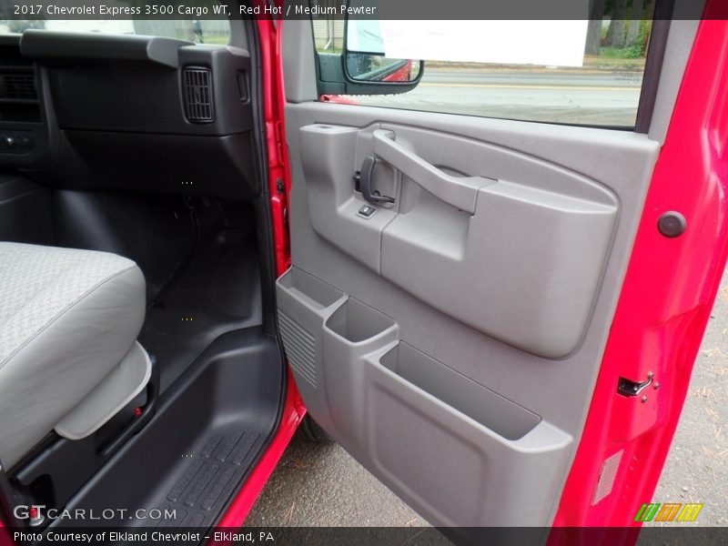 Red Hot / Medium Pewter 2017 Chevrolet Express 3500 Cargo WT