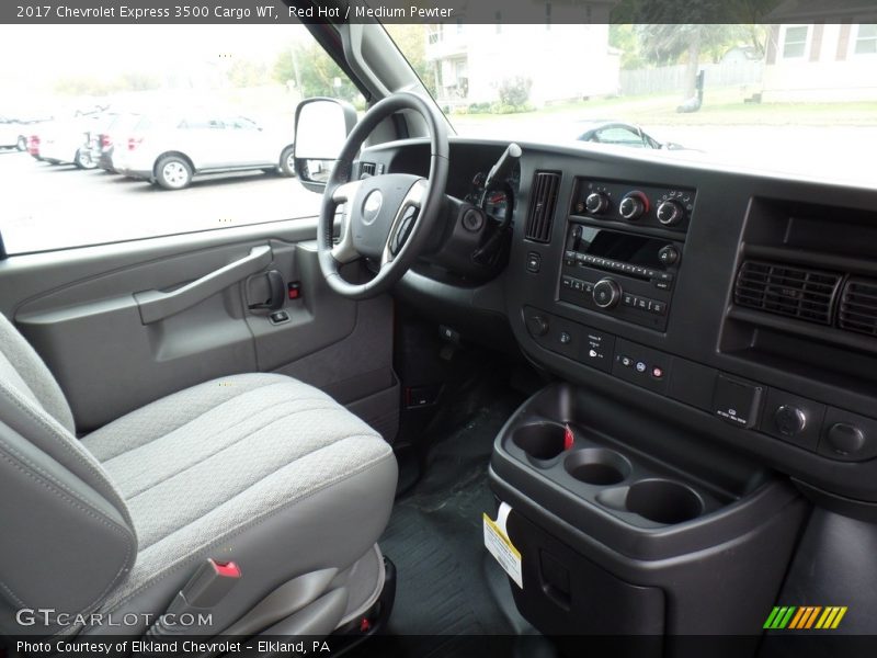 Red Hot / Medium Pewter 2017 Chevrolet Express 3500 Cargo WT
