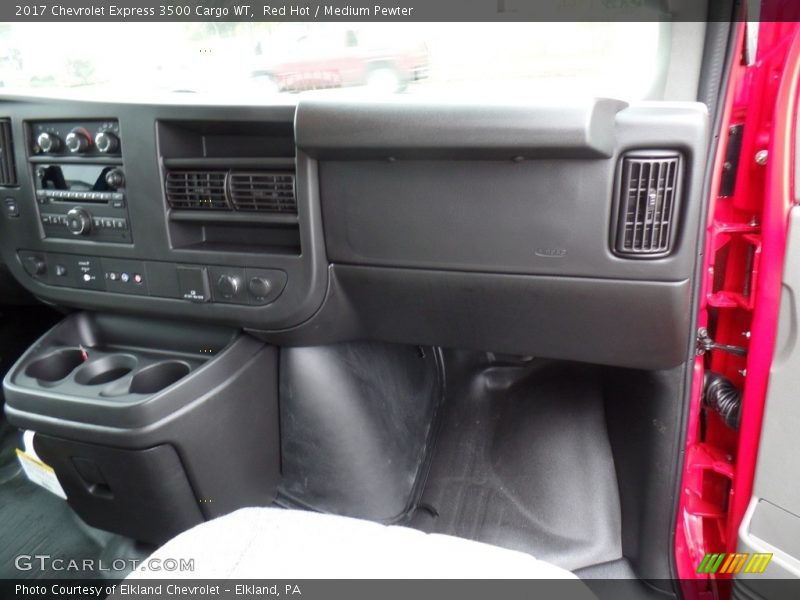 Red Hot / Medium Pewter 2017 Chevrolet Express 3500 Cargo WT