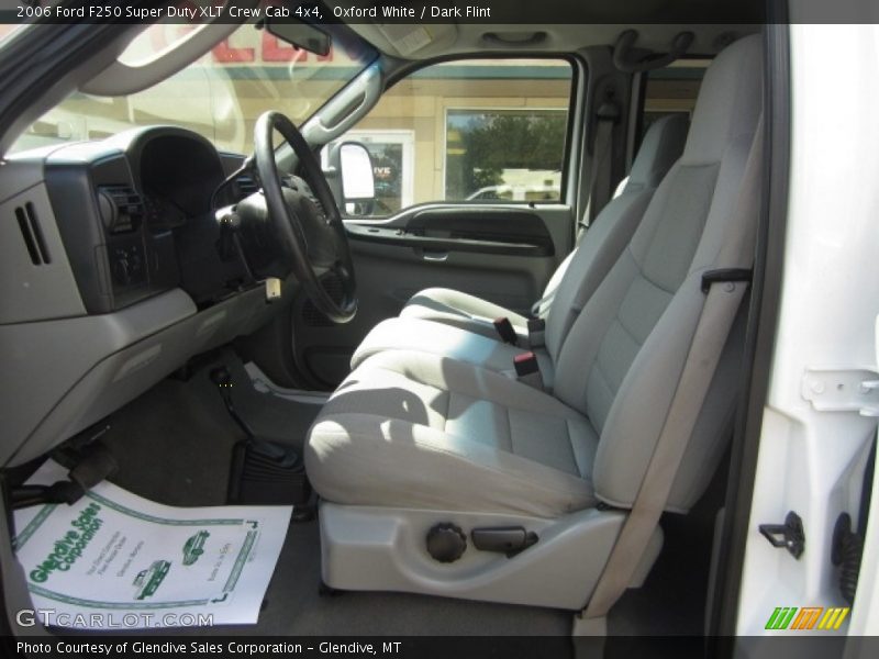 Oxford White / Dark Flint 2006 Ford F250 Super Duty XLT Crew Cab 4x4