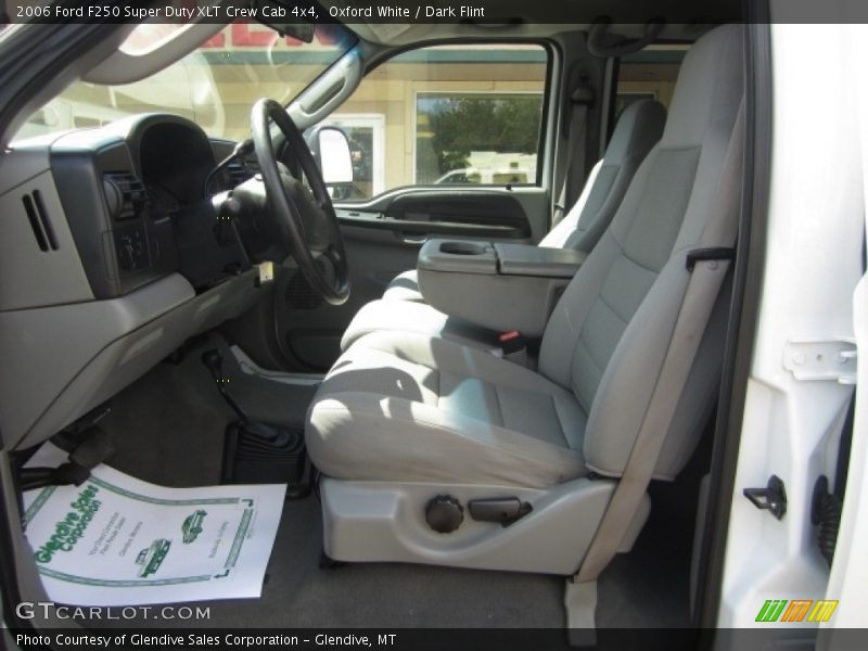 Oxford White / Dark Flint 2006 Ford F250 Super Duty XLT Crew Cab 4x4