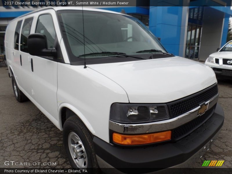 Summit White / Medium Pewter 2017 Chevrolet Express 3500 Cargo WT