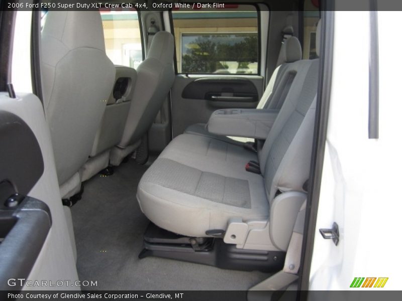 Oxford White / Dark Flint 2006 Ford F250 Super Duty XLT Crew Cab 4x4